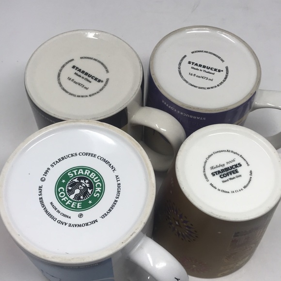 Starbucks 4 Mug Lot - Picture 4 of 13